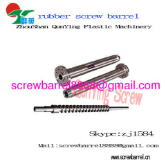 bimetallic extruder rubber feed screw and barrel