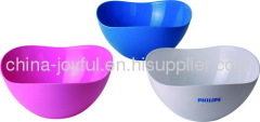 Plastic Salad Bowl in Curve Shape