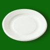 eco-friendly disposable paper tableware 7 inch roundish plate