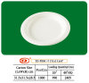 eco-friendly disposable paper tableware 6 inch roundish paper plate