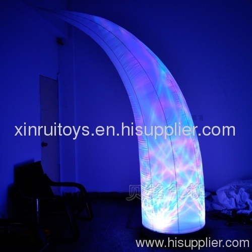 Led Light Inflatable Decoration Tusk, Decoration Horn