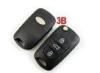 Kia Chi Running Modified Flip Remote Key Shell, 3 Button Car Key Blanks for Kia
