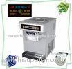 Stainless Steel Commercial Table Top Soft Serve Yogurt Ice Cream Machine With 3 Flavor 35 Liters Per