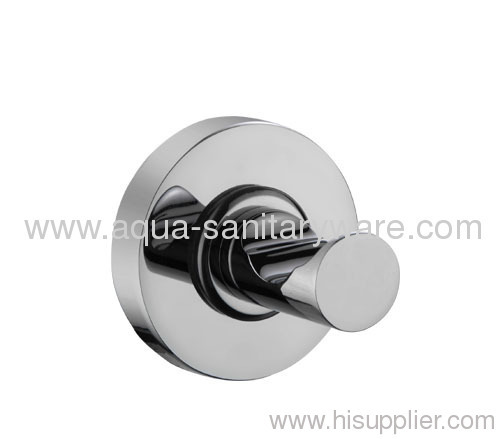 Round Bathroom Single Robe Hook with Brass Materials