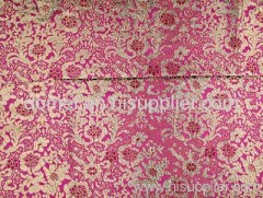 jacquard brocade fabric red