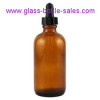 2oz Amber Boston Round Bottle With Dropper