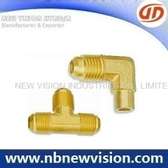 Hot Forging Brass Flare Fittings - Tee & Elbow