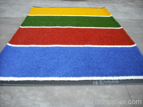 rainbow artificial turf for running track