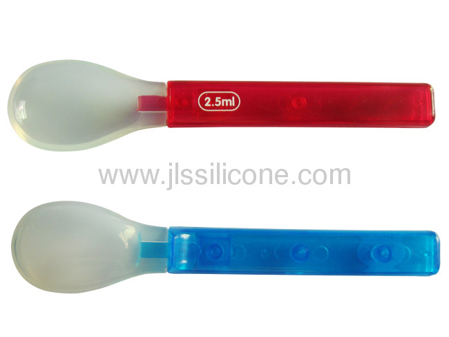 Hot selling eco-friendly silicone baby spoon 