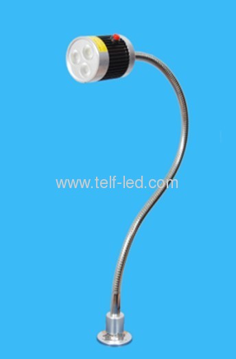 3x1W Flexible hose LED Work Machine Lamp Light with button on TOP