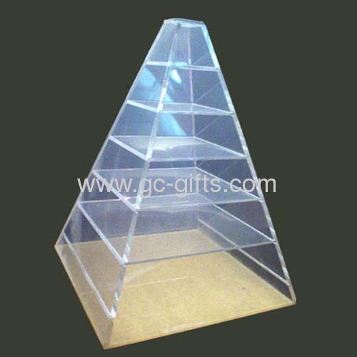 Clear plastic display organizer