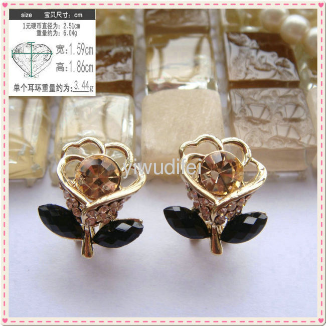 fashion imitation jewelry earring with diamond 2013 new design