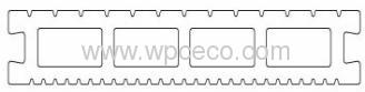 150X25mm Hot sale WPC Outdoor Hollow Decking