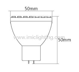 3.5W SMD LED spotlight with plastic body