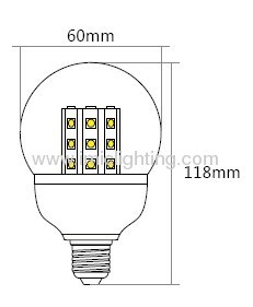 3W / 4W LED bulb with E27 base