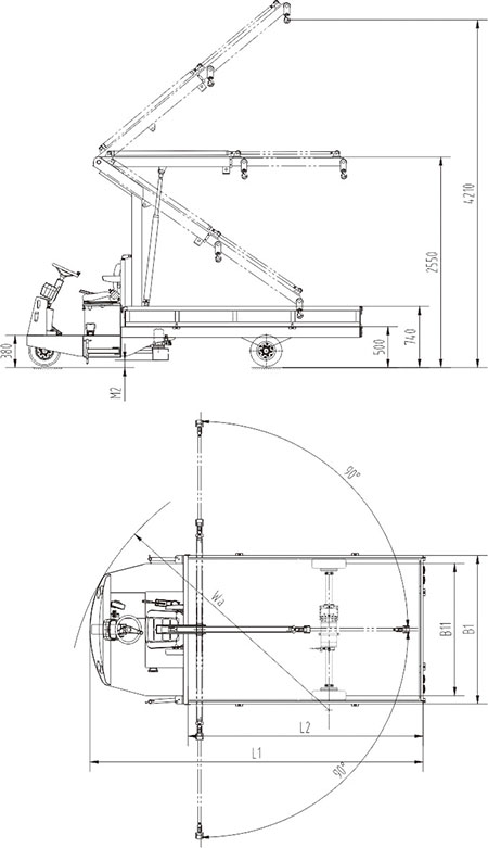 Electric Truck Ith Crane --DC500