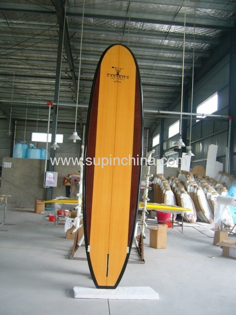 wooden color sup board