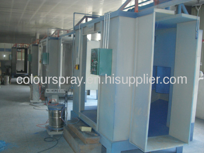 Manual powder spray booth 