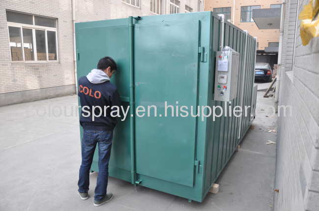 gas fired powder coating oven