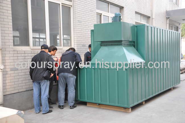 gas fired powder coating oven