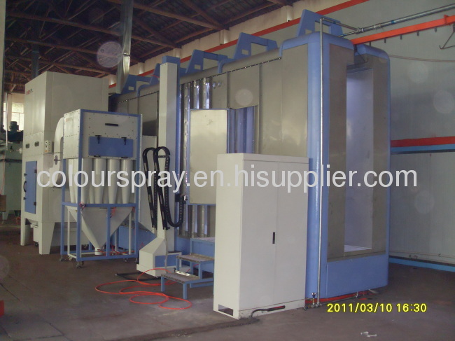 Powder Spray Booth with Recovery Systems 