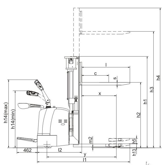 Double Pallet Electric StackerCDDK15S