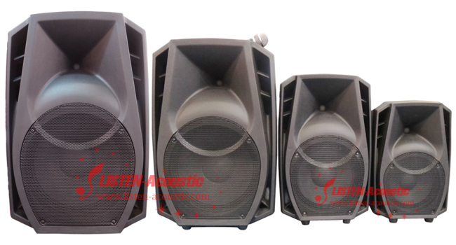 15 inch Plastic Portable Cabinet Speaker with Wireless Microhone PV15AW