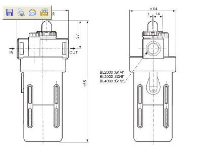 air Lubricatoroil water separator pneumatic tools cylinder air source treatment units PU tube airtac BL4000