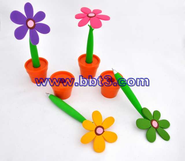 Promotional flower shape plastic ballpen