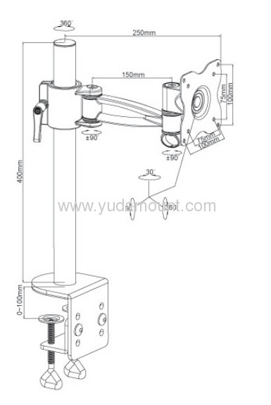 desk mount lcd arm