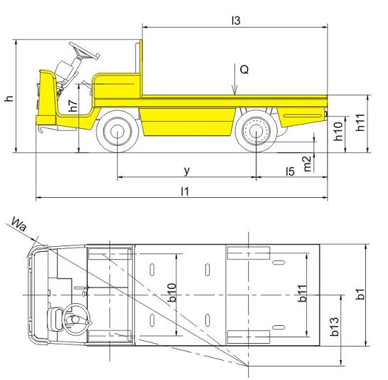 Electric Patform Tractor BD20