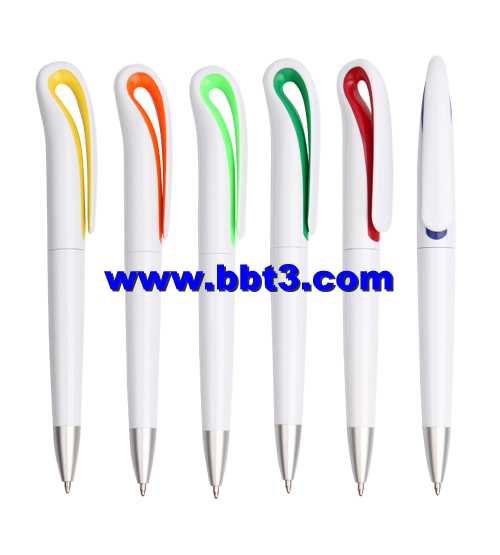 Gift ballpoint pen with swan shape clip