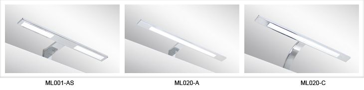 Italy Modern design chrome aluminum 600mm bathroom mirror led light /12W bathroom mirror lamp CE ROHS IP44 110V/220V AC 