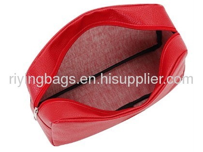 cosmetic bag,leather cosmetic bag,zipper bag 