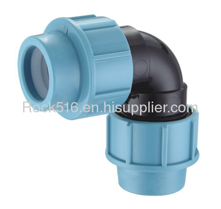 pp compression fittings pp elbow irrigation system supplier plastic pipe fittings