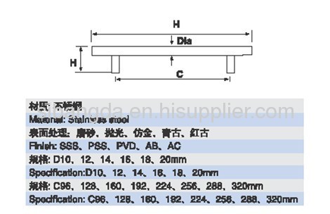 Stainless Steel Solid Handle