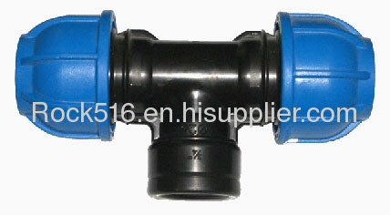 pp compression fittings pp female teeirrigation system supplier plastic pipe fittings