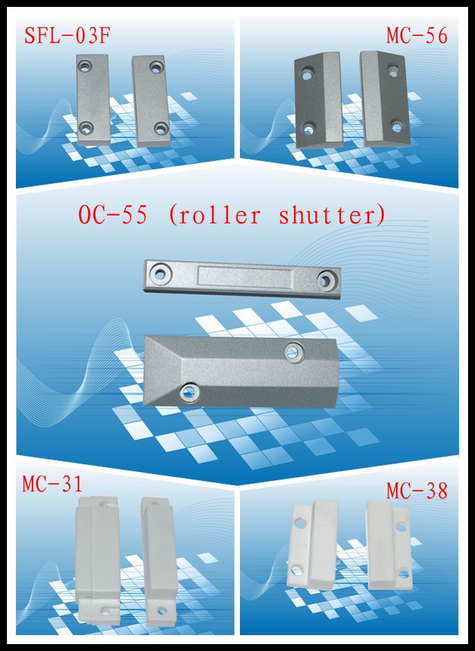Wired Door/Window Magnetic Sensor for Roller Shutters Oc-55
