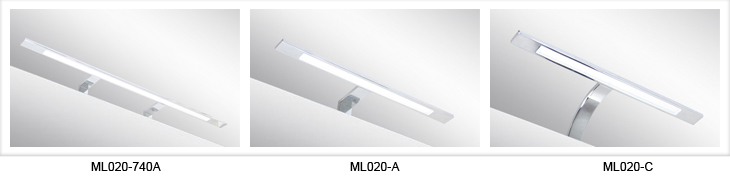 Italy Modern design chrome aluminum 300mm bathroom mirror led light /6W bathroom mirror lamp CE ROHS IP44 110V/220V AC 