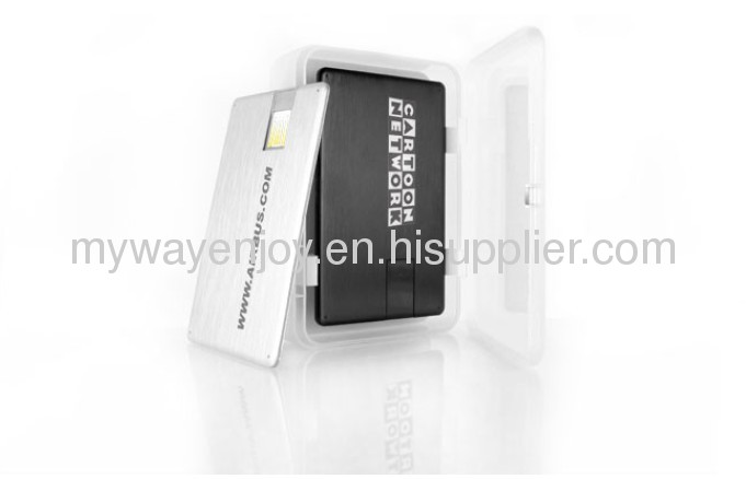 new design metal card usb pendrive with laser logo