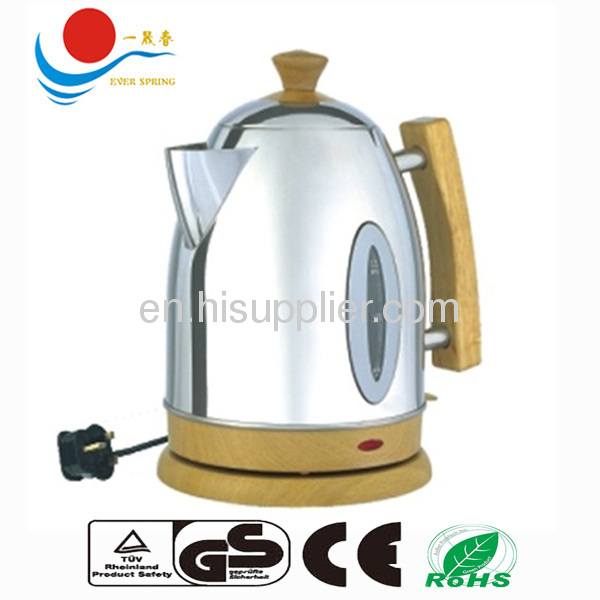 wooden handle stainless steel kettle