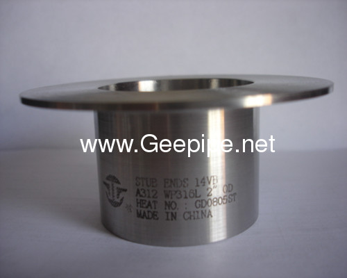 CHINA ASME B16.9 Stainless steel pipe fittings lap joint stub end