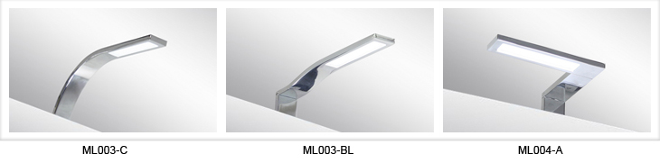 Italy Modern design chrome aluminum 155mm bathroom mirror led light / 3W bathroom mirror lamp CE ROHS IP44 110V/220V AC