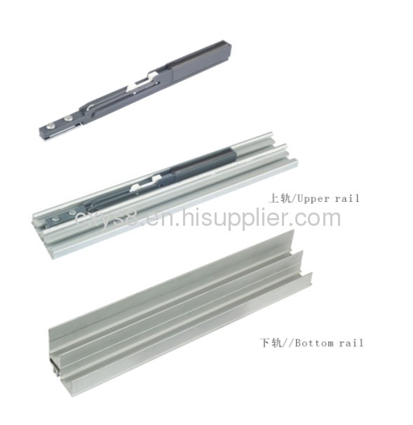 light aluminum sliding door damper YDP-0575