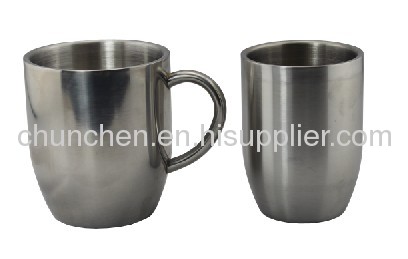 Double wall stainless steel bear mug