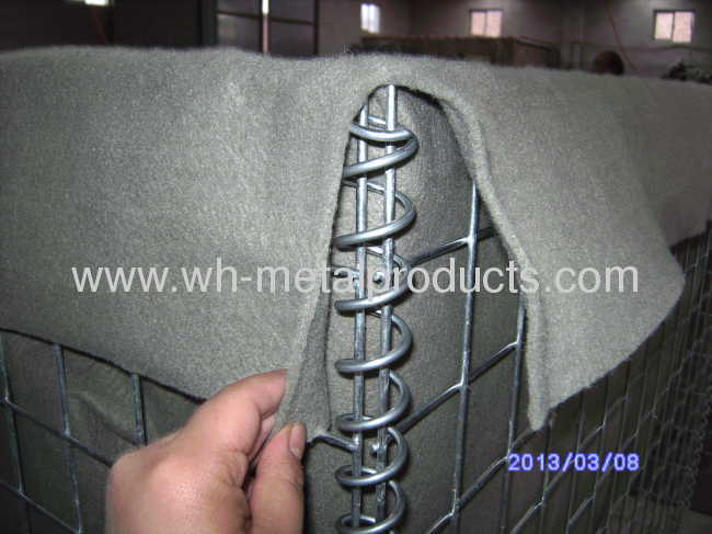 Military Barrier made of welded mesh panel