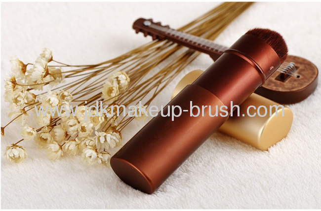 Champagne Color Retractable powder brush