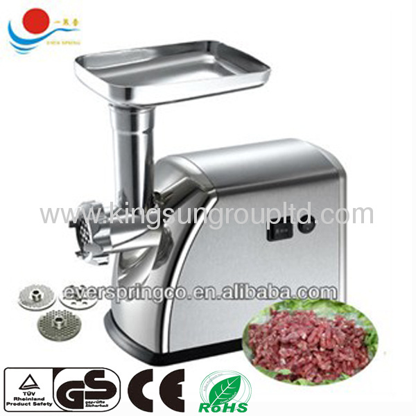 Max locked power 1800W Stainless steel meat grinder 