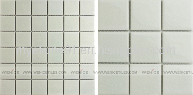 Decorative glossy ceramic mosaic for interior living room