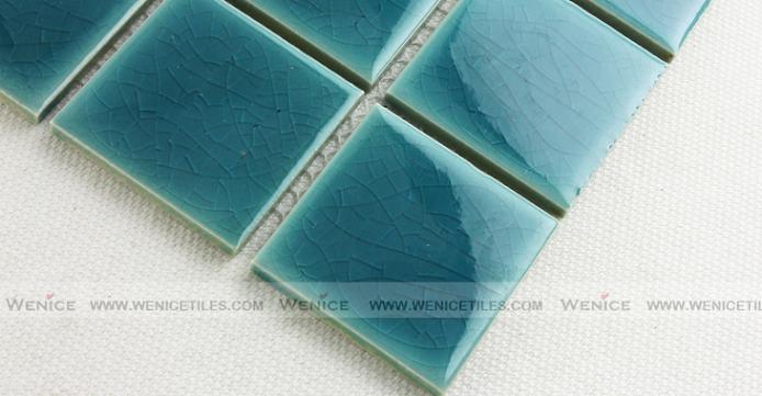 Mint color tile mosaic in Net Paster300x300mm